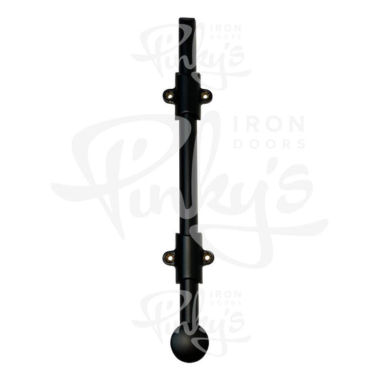 EMTEK Surface Bolt - 12" Black - Pinky's Iron Doors