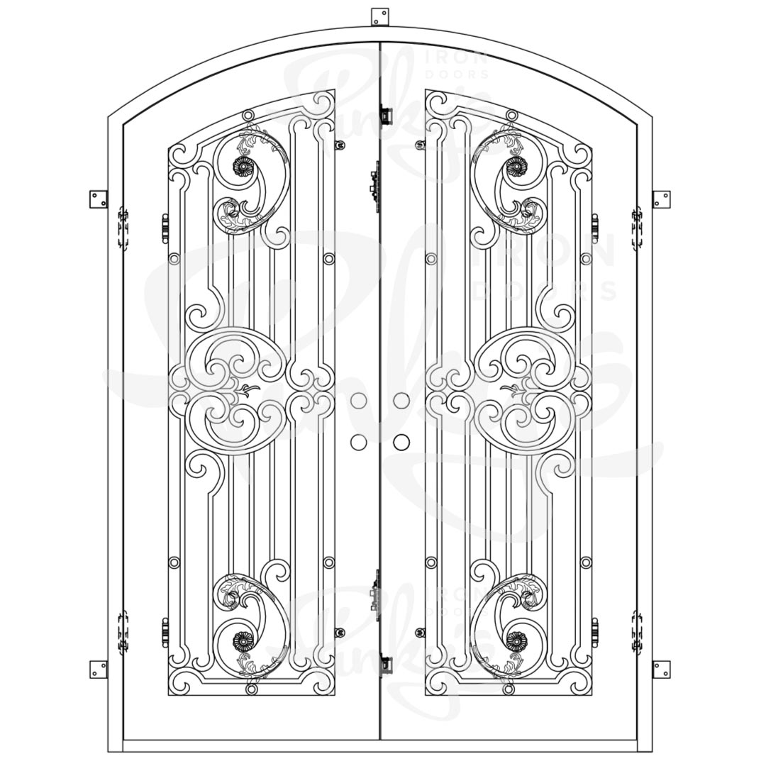 Manhattan - Double Arch - Pinkys Iron Doors